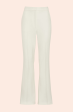 Stretch Crepe Contrast Detail Pant | Ivory Online Hot Sale