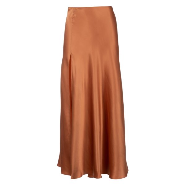 Midi Skirt with High Slit | Earth For Discount