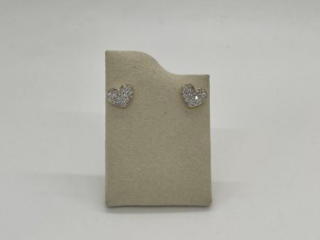 All My Love Heart Diamond Studs | 10K Yellow Gold For Sale