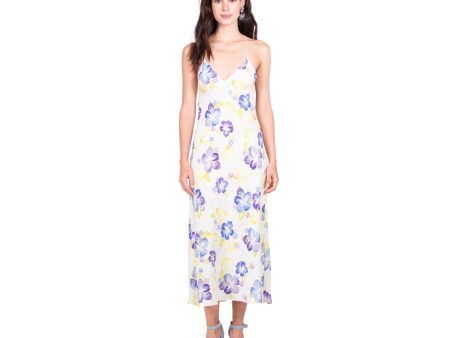 Azul Multi Hibiscus Midi Slip | Multi Watercolor on Sale