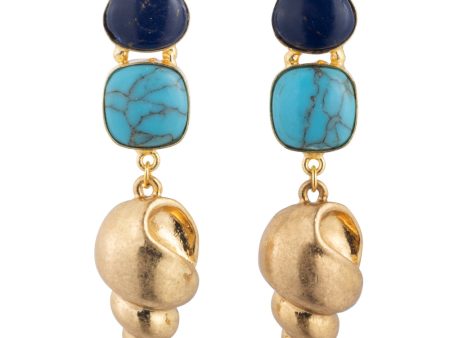 Wade Earrings | Brass Plated Gold Online Sale