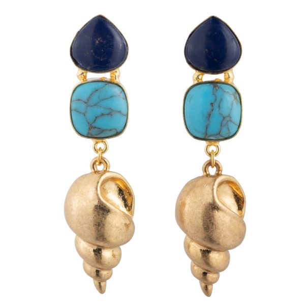 Wade Earrings | Brass Plated Gold Online Sale