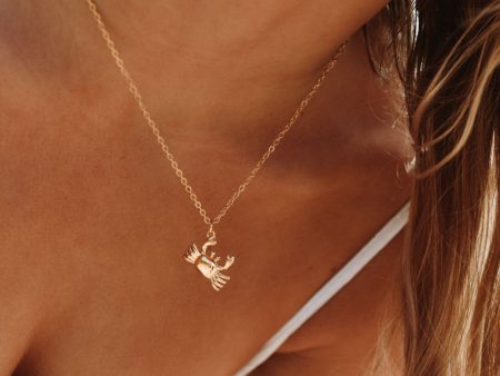 Crab Necklace For Sale