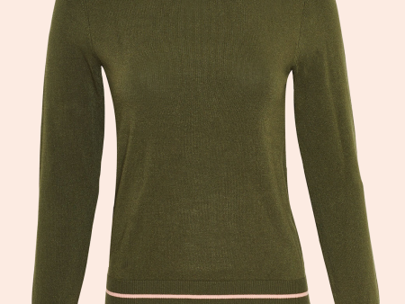 Tipped Turtleneck | Olive Online Sale