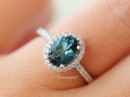 Iris London Blue Topaz Ring- Sterling Silver Cheap