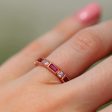 Ari Vintage Ruby Band- 14K Rose Gold Vermeil Discount