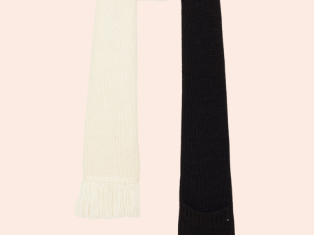 Color Block Scarf | Black Ivory Discount