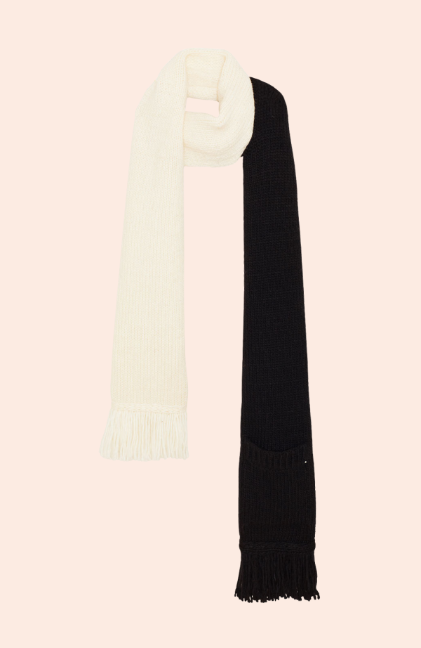 Color Block Scarf | Black Ivory Discount