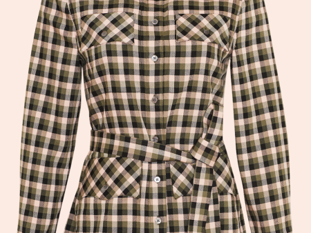 Woven Plaid Button Down Shirt | Olive Rose For Discount