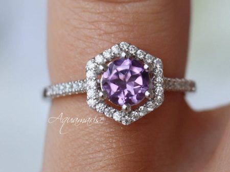 Isabelle Amethyst Ring- Sterling Silver Hot on Sale