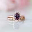 Iris Alexandrite Ring- 14K Rose Gold Vermeil Sale