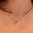 Infinity necklace For Sale