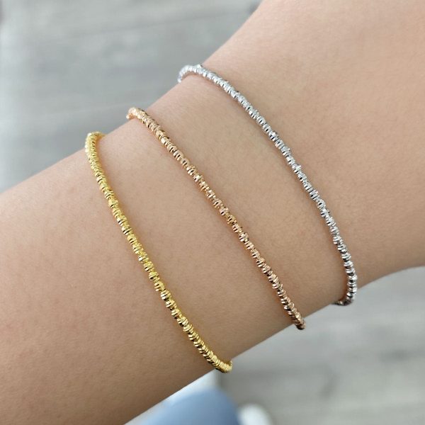 14K Gold Moon Cut Bracelet Cheap