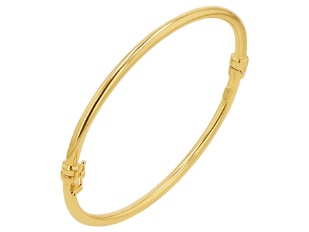 Classic Oval Tube Bangle (3mm) Online