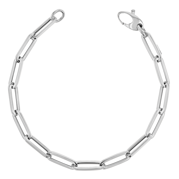 14K Large Paper Clip Chain Bracelet Online Sale