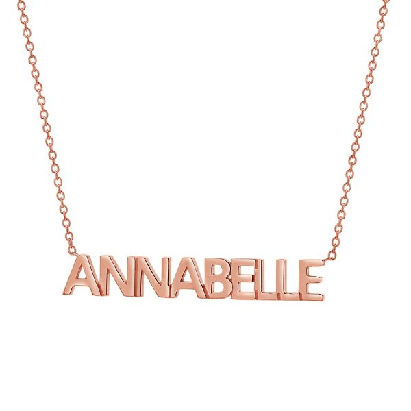 Kids Block Letter Name Necklace Supply