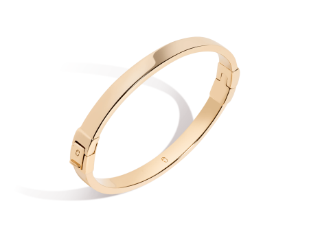 Classic Gold Hinged Bracelet on Sale