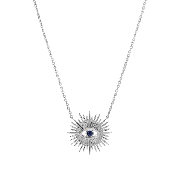 Sunburst Evil Eye Necklace Hot on Sale