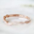 Luxe Custom Curved Wedding Band- 10K 14K 18K Solid Rose Gold Discount