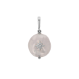 Coin Pearl Diamond Starburst Charm Fashion