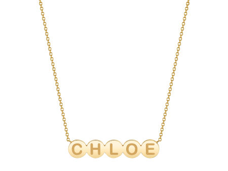 Kids Bubble Round Engravable Necklace Sale