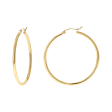 2mm Gold Tube Hoop Earrings Supply