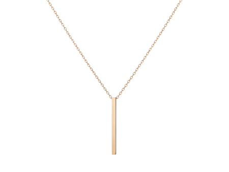 Short Gold Bar Drop Necklace Online Hot Sale