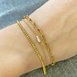 14K Gold Moon Cut Bracelet Cheap