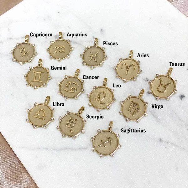 Zodiac Medallion Charm For Cheap