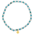 Turquoise Magnesite & Pearl Beaded Bracelet For Discount