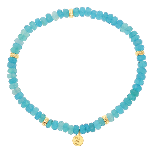 Paraiba Opal Stretch Bead Bracelet Online Hot Sale