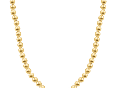 6mm Gold Bead Ball Necklace Online Hot Sale