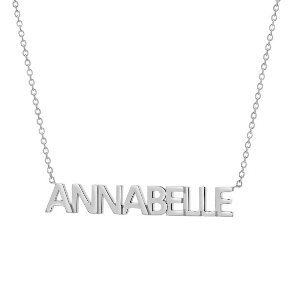 Kids Block Letter Name Necklace Supply