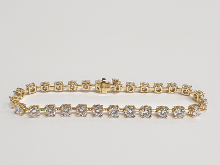 7.8tcw Lab Grown Diamond Link Bracelet Online