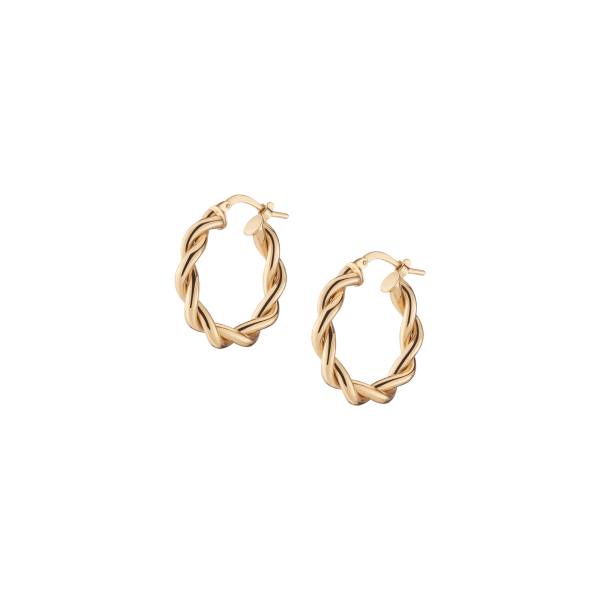 Bold Twisted Hoop Earrings Sale