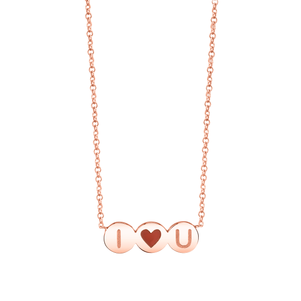 Kids Enamel Heart Initial Necklace Hot on Sale