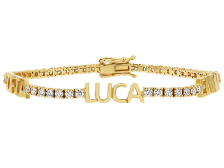 Custom Diamond Name Tennis Bracelet Online