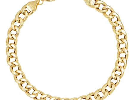 14K Miami Cuban Link Chain Bracelet 5.5mm on Sale