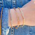 14K Paper Clip Chain Bracelet Discount