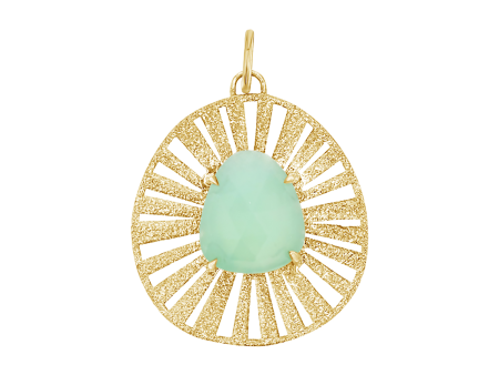 Chrysoprase Medallion Charm Online Hot Sale