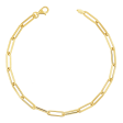 14K Paper Clip Chain Bracelet Discount