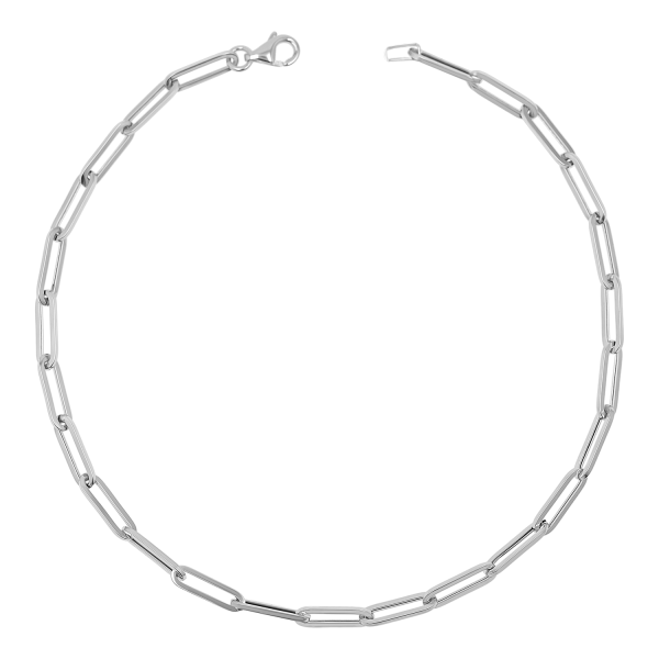 14K Signature Paper Clip Chain Anklet Cheap