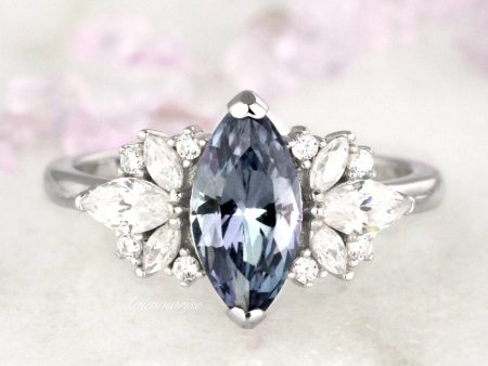 Adeline Alexandrite Ring- Sterling Silver Sale