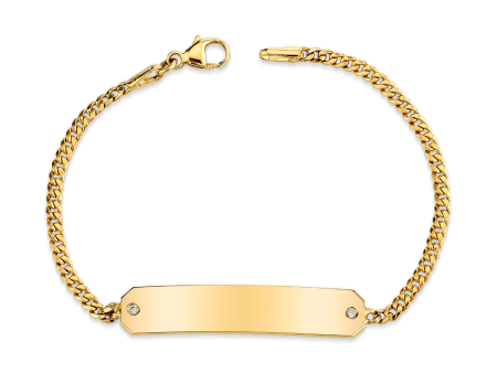 Cuban Link Diamond ID Bracelet Supply