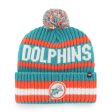 MIAMI DOLPHINS HISTORIC BERING  47 CUFF KNIT For Sale