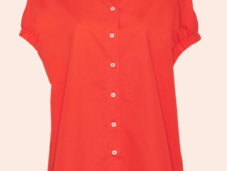 Coated Poplin Capelet Top | Vermillion Online Hot Sale