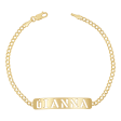 Cuban Link Nameplate Bracelet Cheap