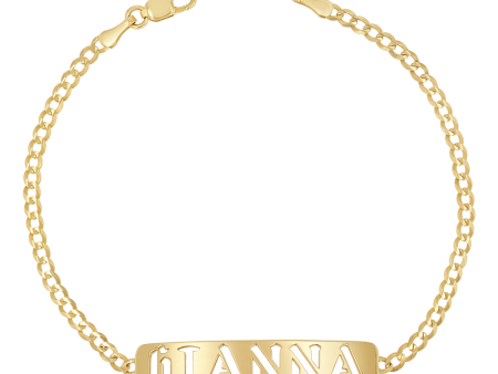 Cuban Link Nameplate Bracelet Cheap