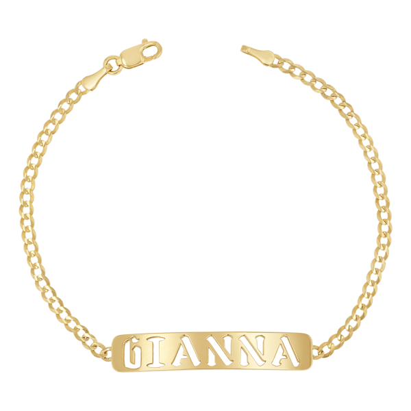 Cuban Link Nameplate Bracelet Cheap