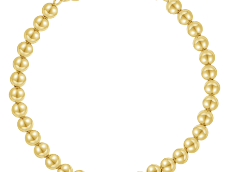 14K Gold 5mm Ball Bead Bracelet Online Hot Sale